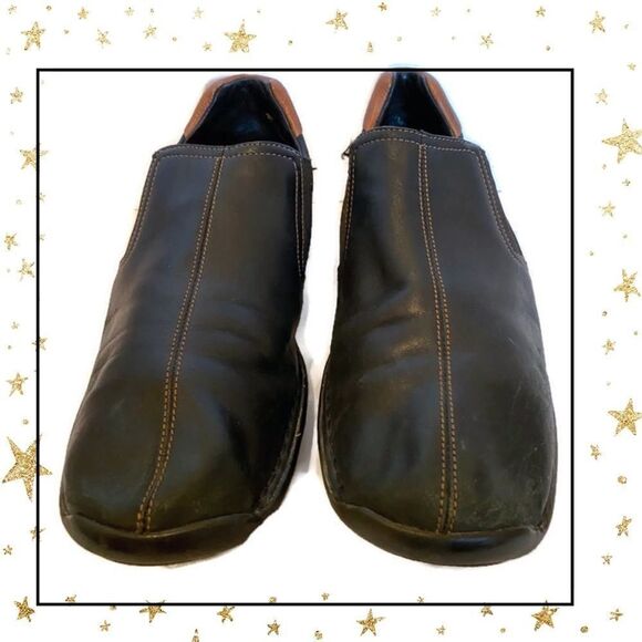 Cole Haan Men’s Black Leather Slip-on Loafers 11 - Picture 2 of 5